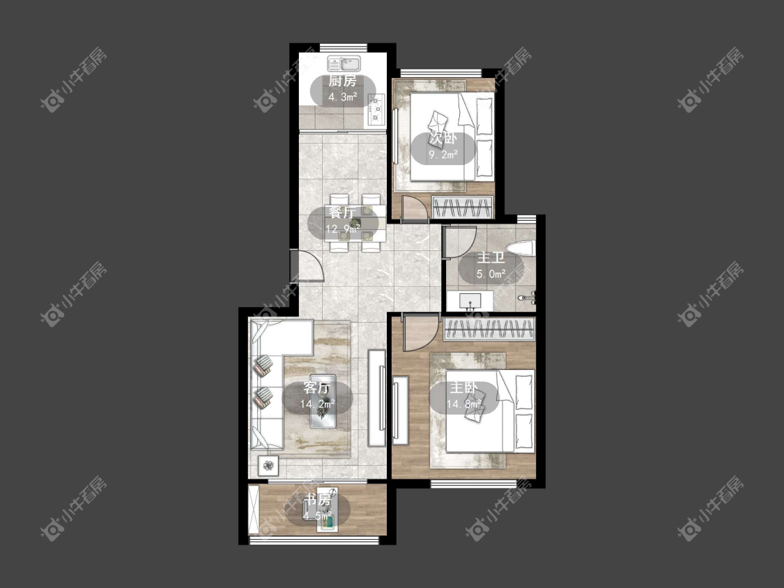 镇江惠泽苑在售二手房源户型图_小牛看房