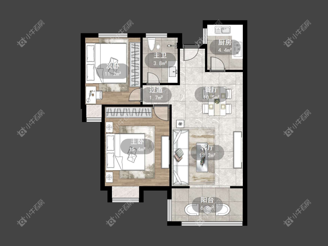 镇江嘉源首府在售二手房源户型图_小牛看房
