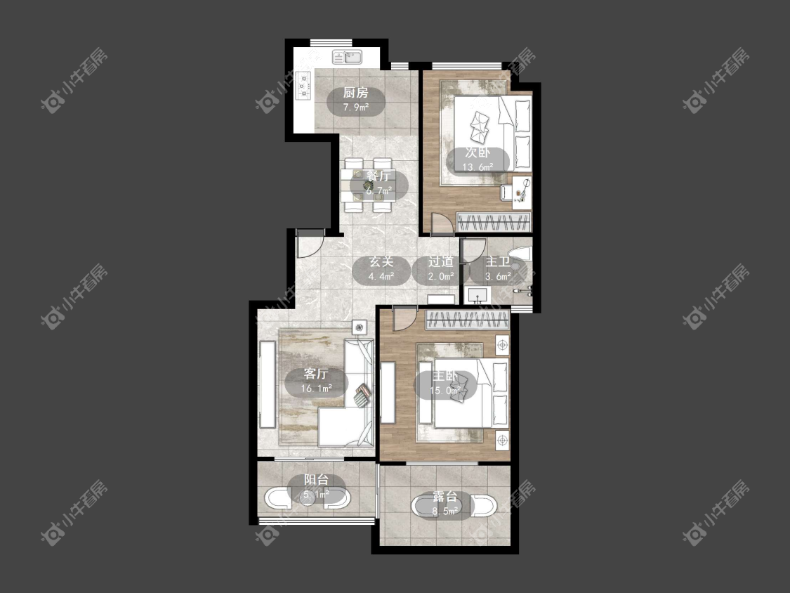 镇江世纪豪都在售二手房源户型图_小牛看房
