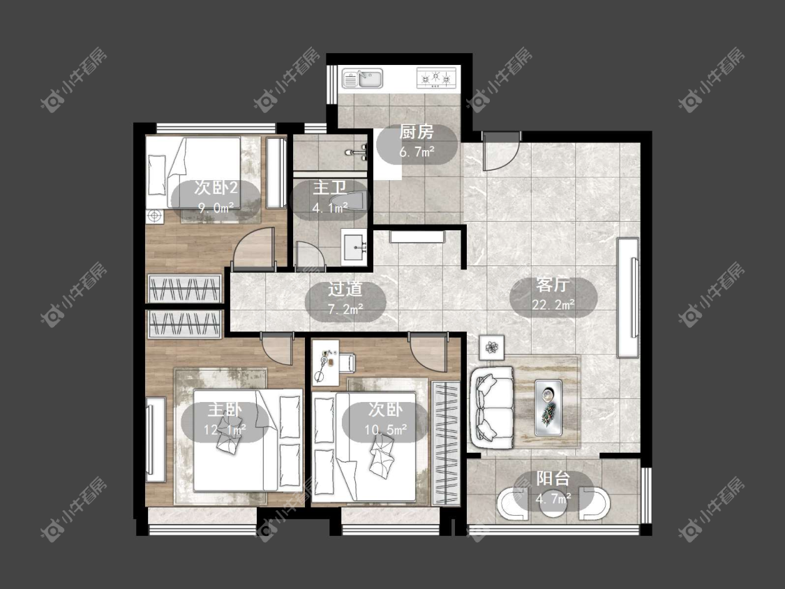 镇江爱家尚城在售二手房源户型图_小牛看房
