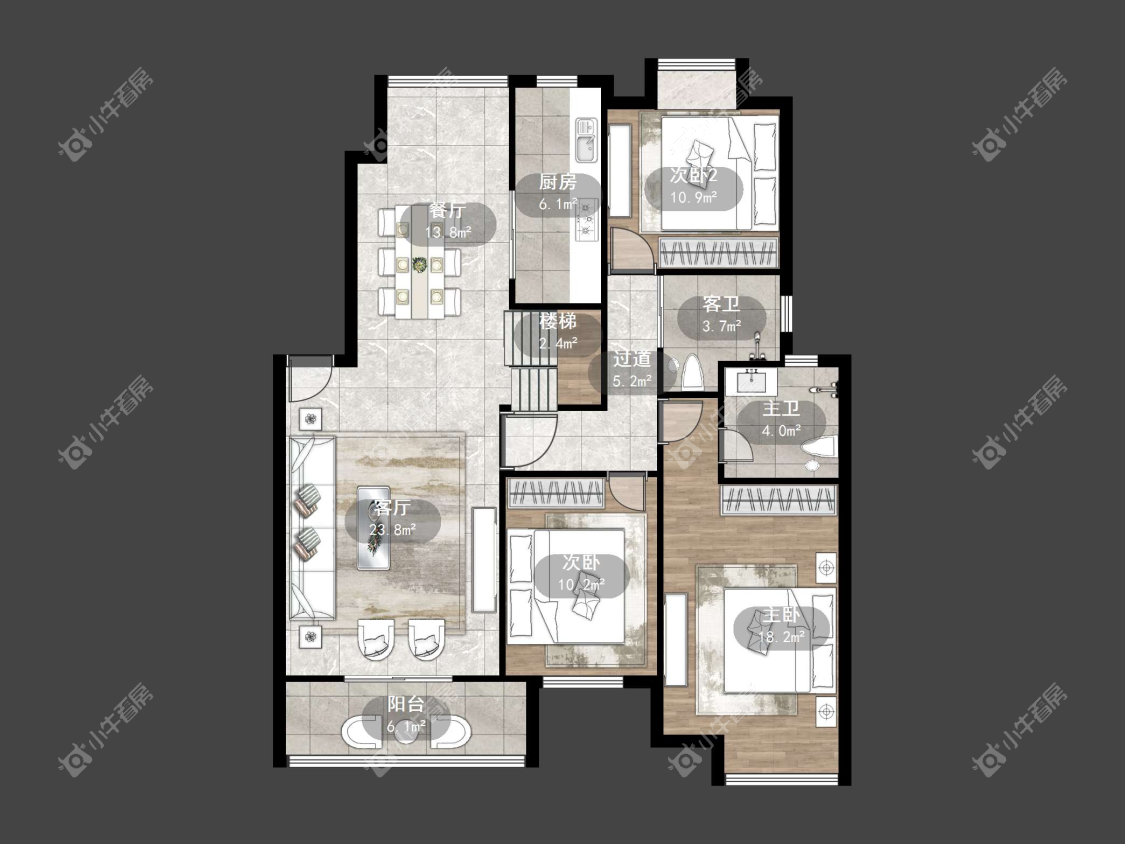 镇江金鼎城市花园在售二手房源户型图_小牛看房