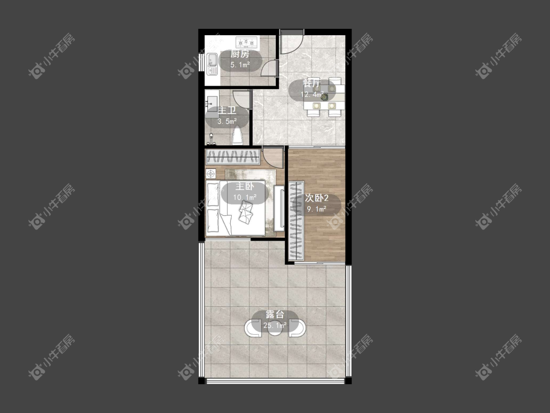 镇江荣城国际一期在售二手房源户型图_小牛看房