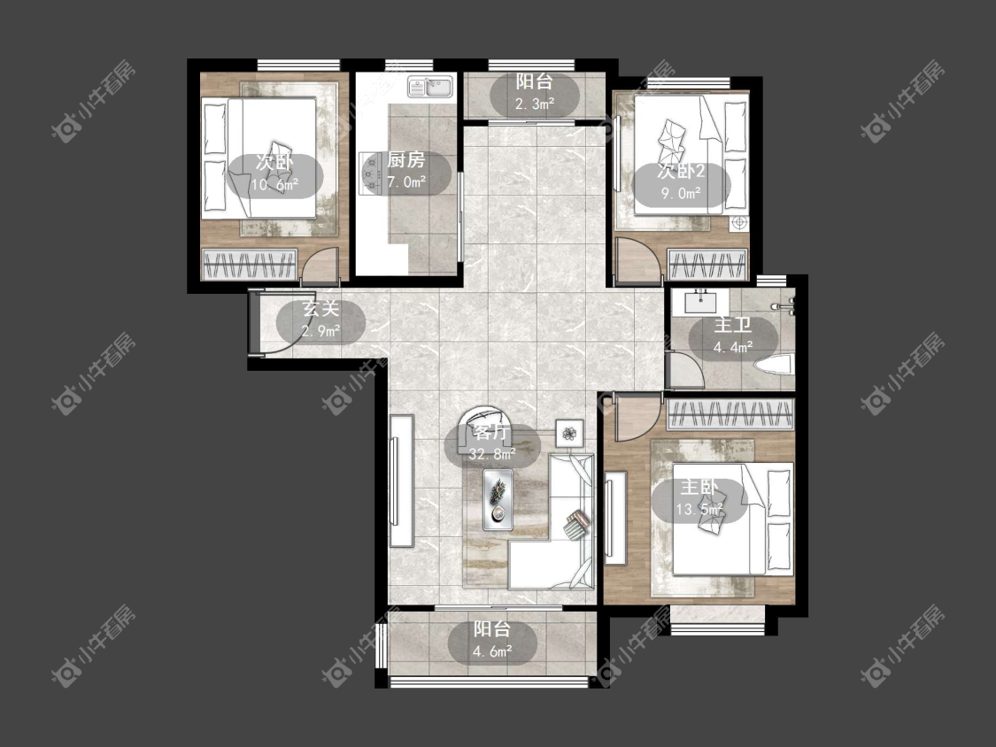 镇江天悦名城在售二手房源户型图_小牛看房