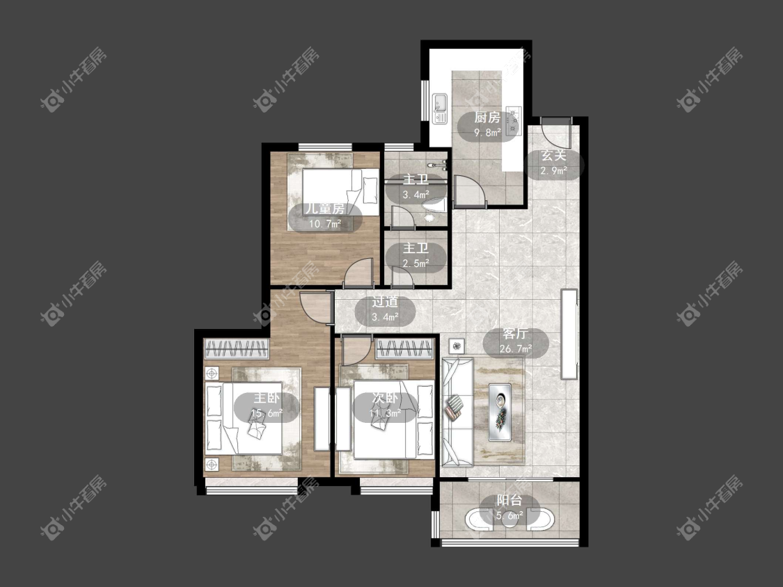 镇江万善上院在售二手房源户型图_小牛看房