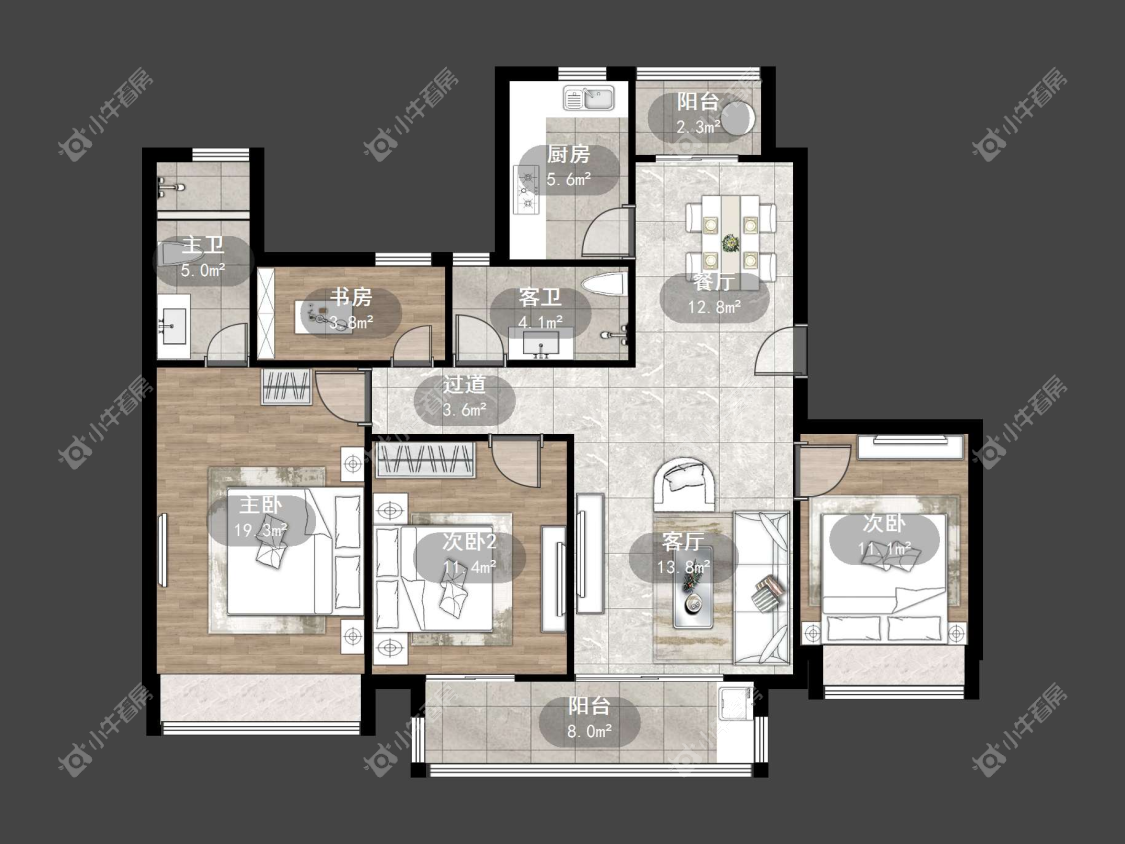 镇江爱家尚城在售二手房源户型图_小牛看房