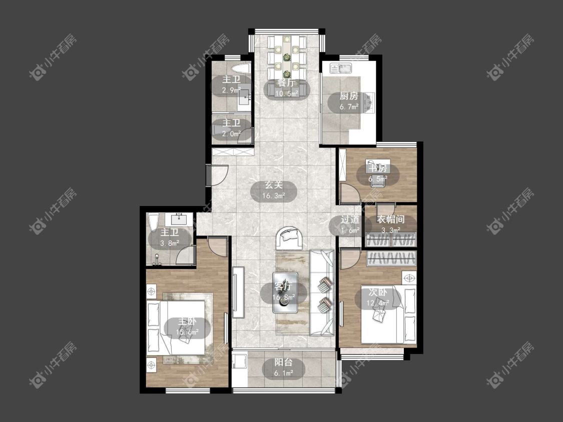 镇江欧洲城在售二手房源户型图_小牛看房