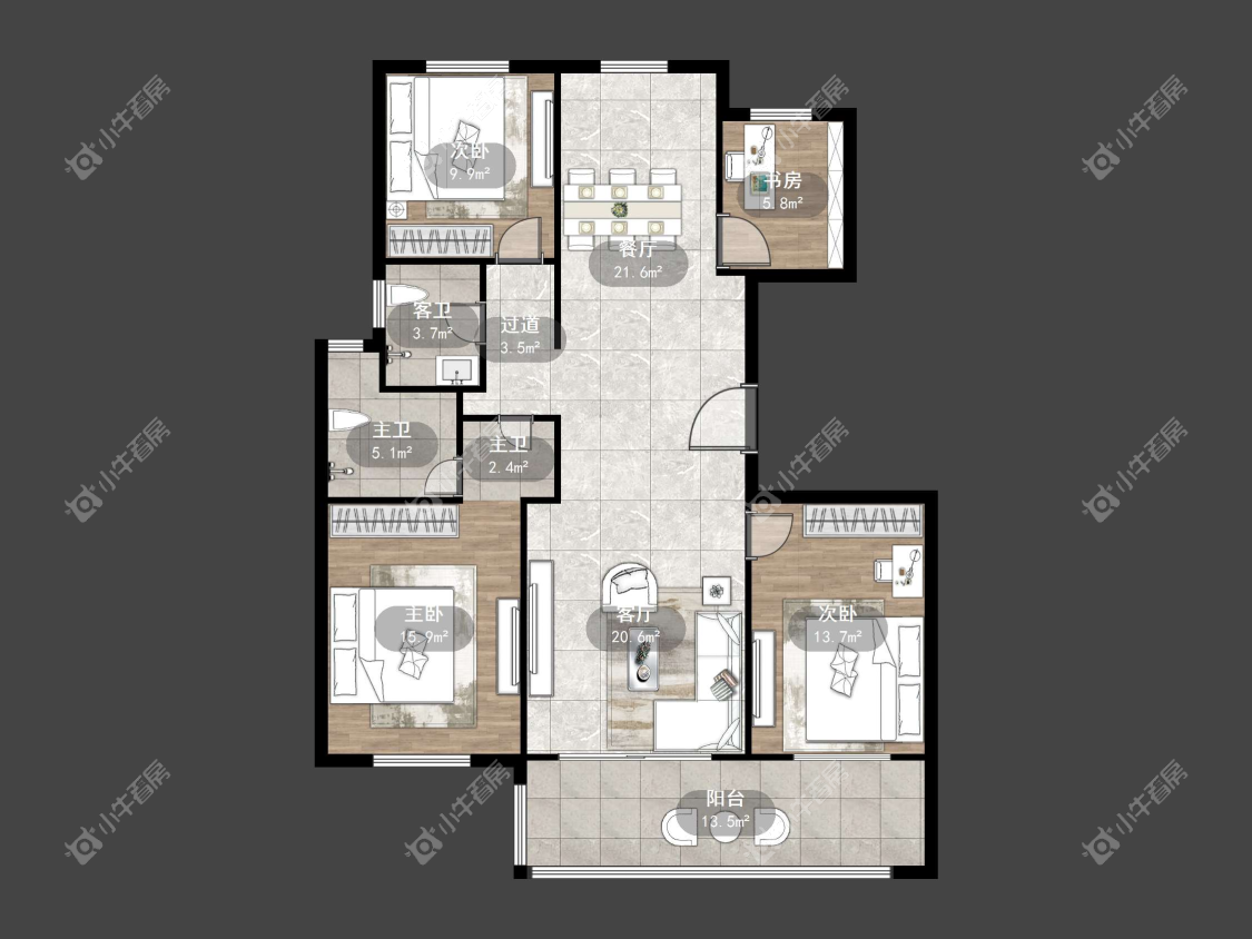 镇江天怡天瑞宸在售二手房源户型图_小牛看房