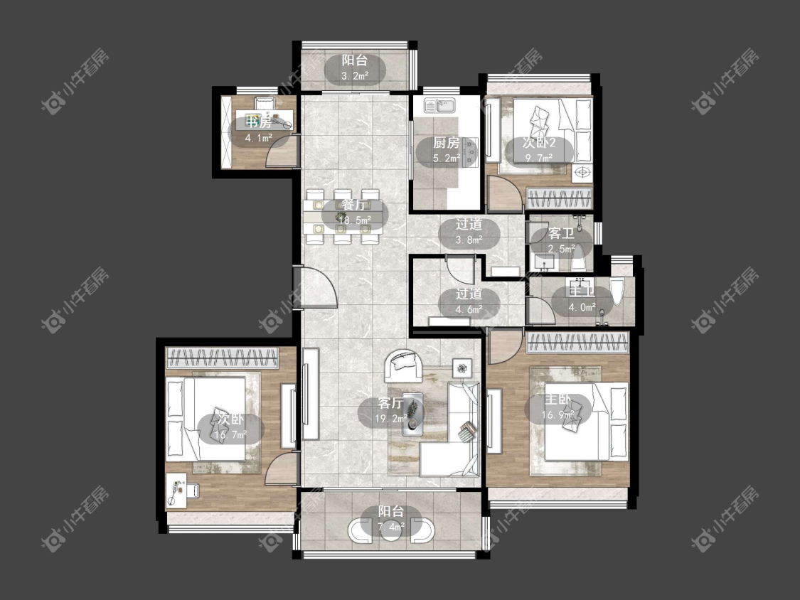 镇江碧桂园樾府在售二手房源户型图_小牛看房