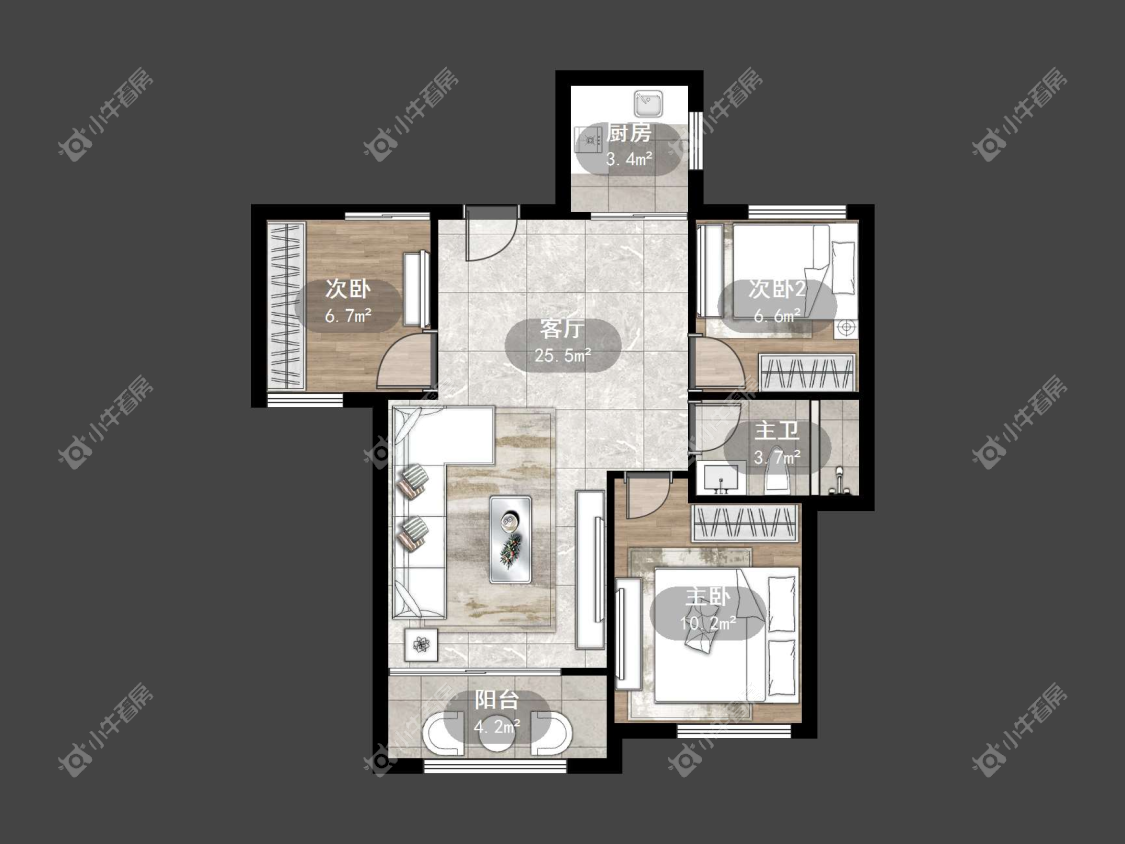 镇江吾悦华府（丹阳）在售二手房源户型图_小牛看房