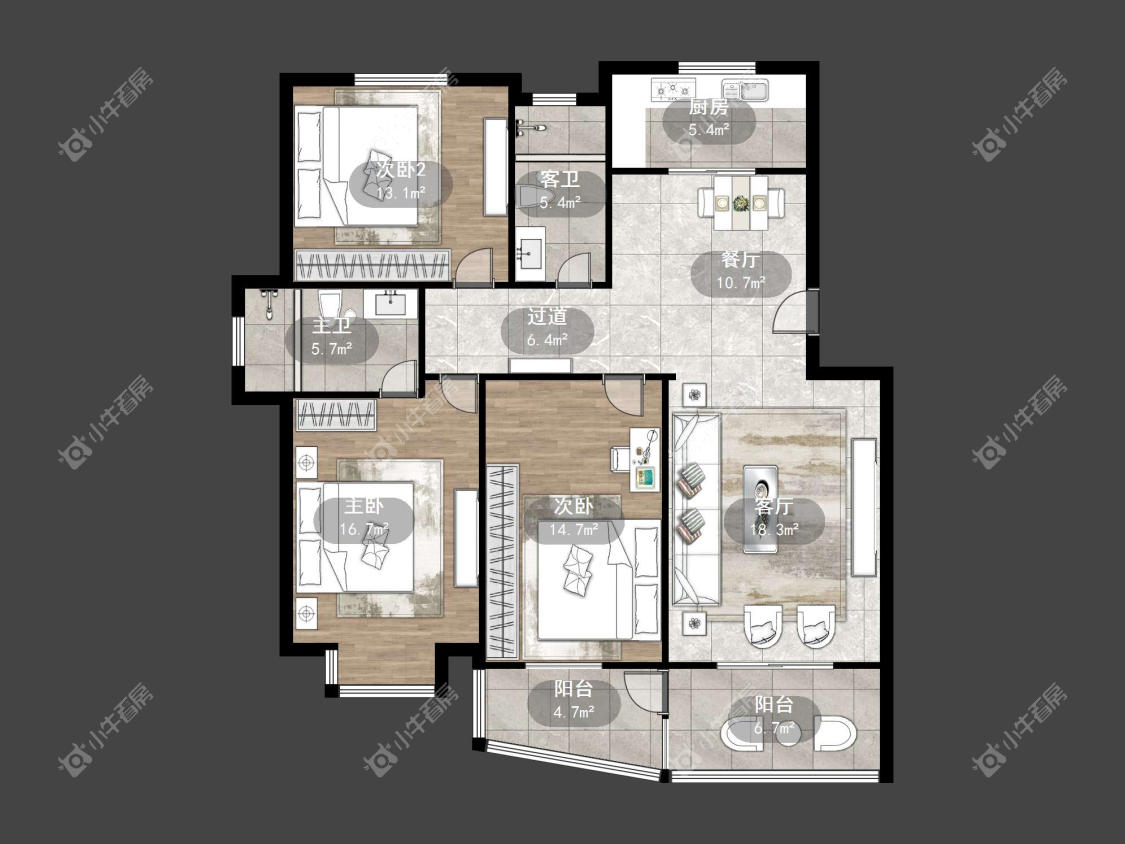 镇江新世纪花园（丹阳）在售二手房源户型图_小牛看房