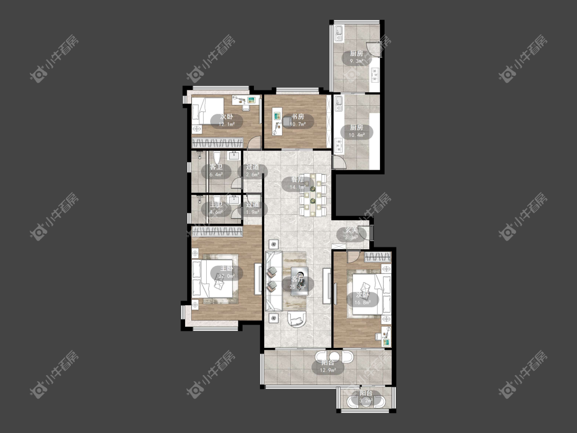 镇江碧桂园在售二手房源户型图_小牛看房