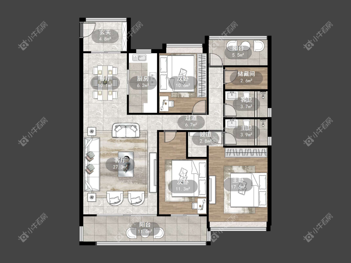 镇江凤熹台在售二手房源户型图_小牛看房