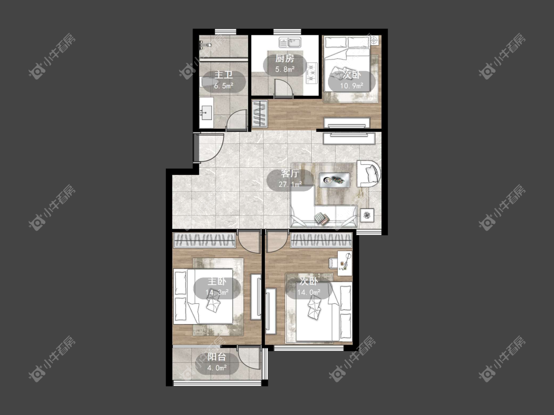 镇江银谷苑（金陵西路220号）在售二手房源户型图_小牛看房