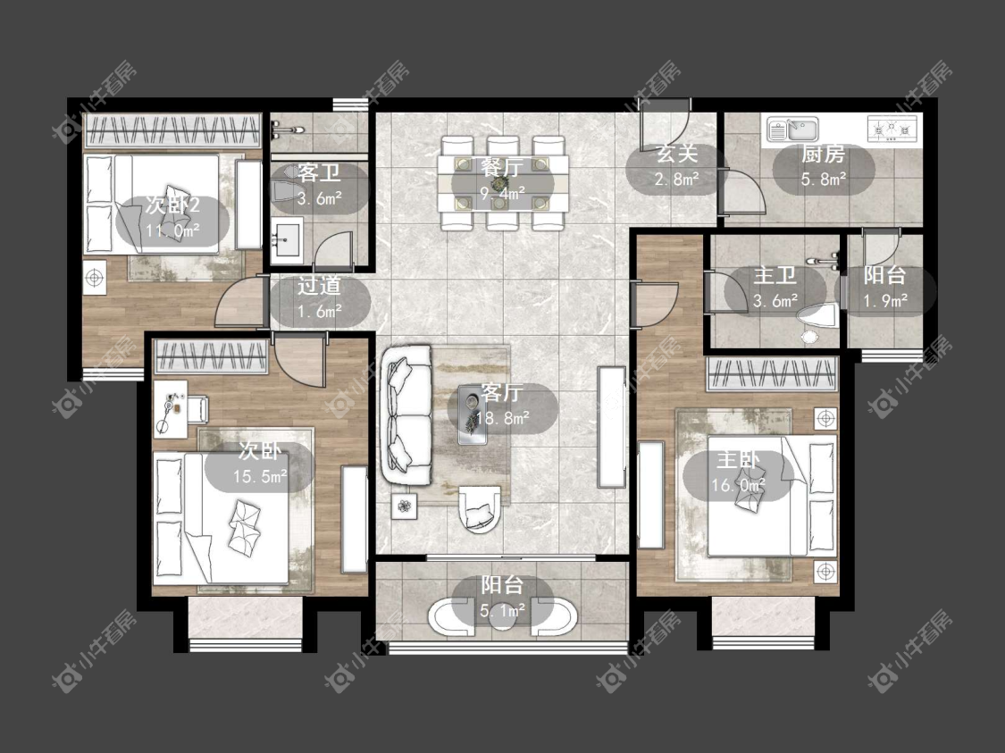 镇江凤凰国际在售二手房源户型图_小牛看房
