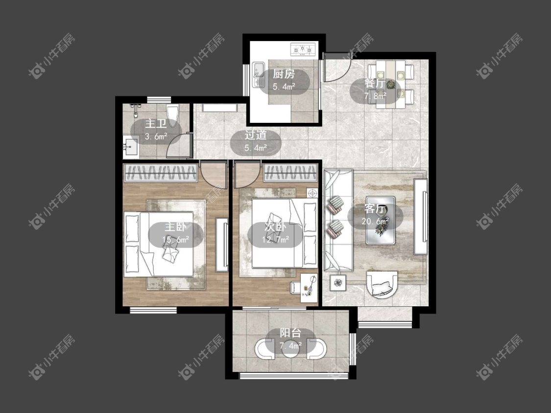 镇江国信宜和在售二手房源户型图_小牛看房