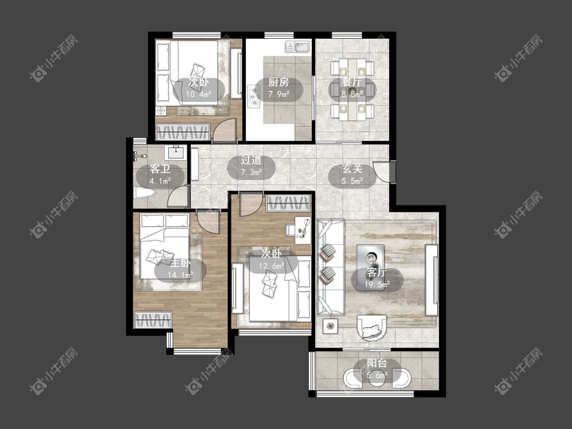 镇江风雅尚都在售二手房源户型图_小牛看房