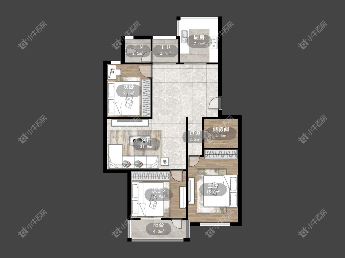 镇江凤凰新村在售二手房源户型图_小牛看房