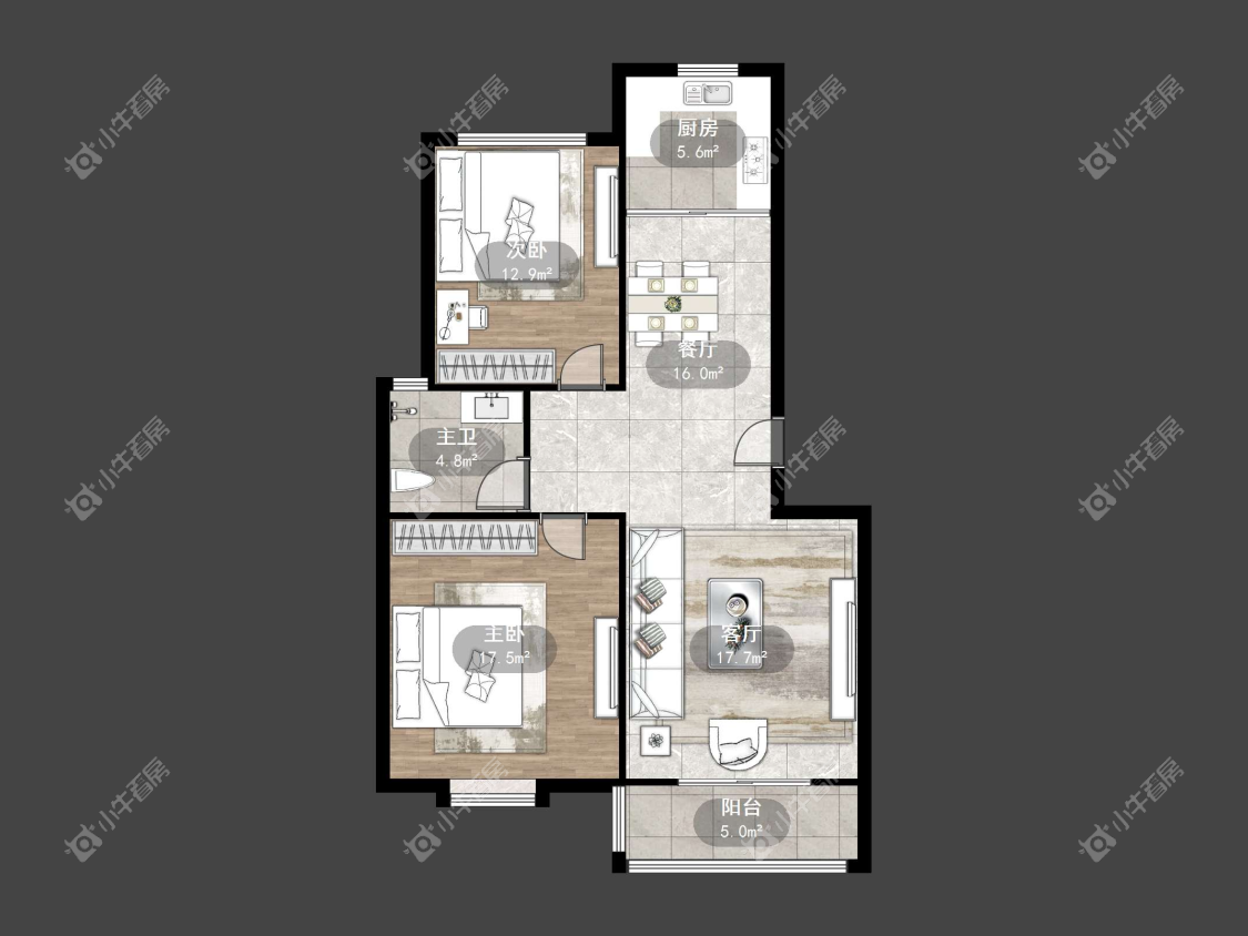 镇江王巷苑在售二手房源户型图_小牛看房