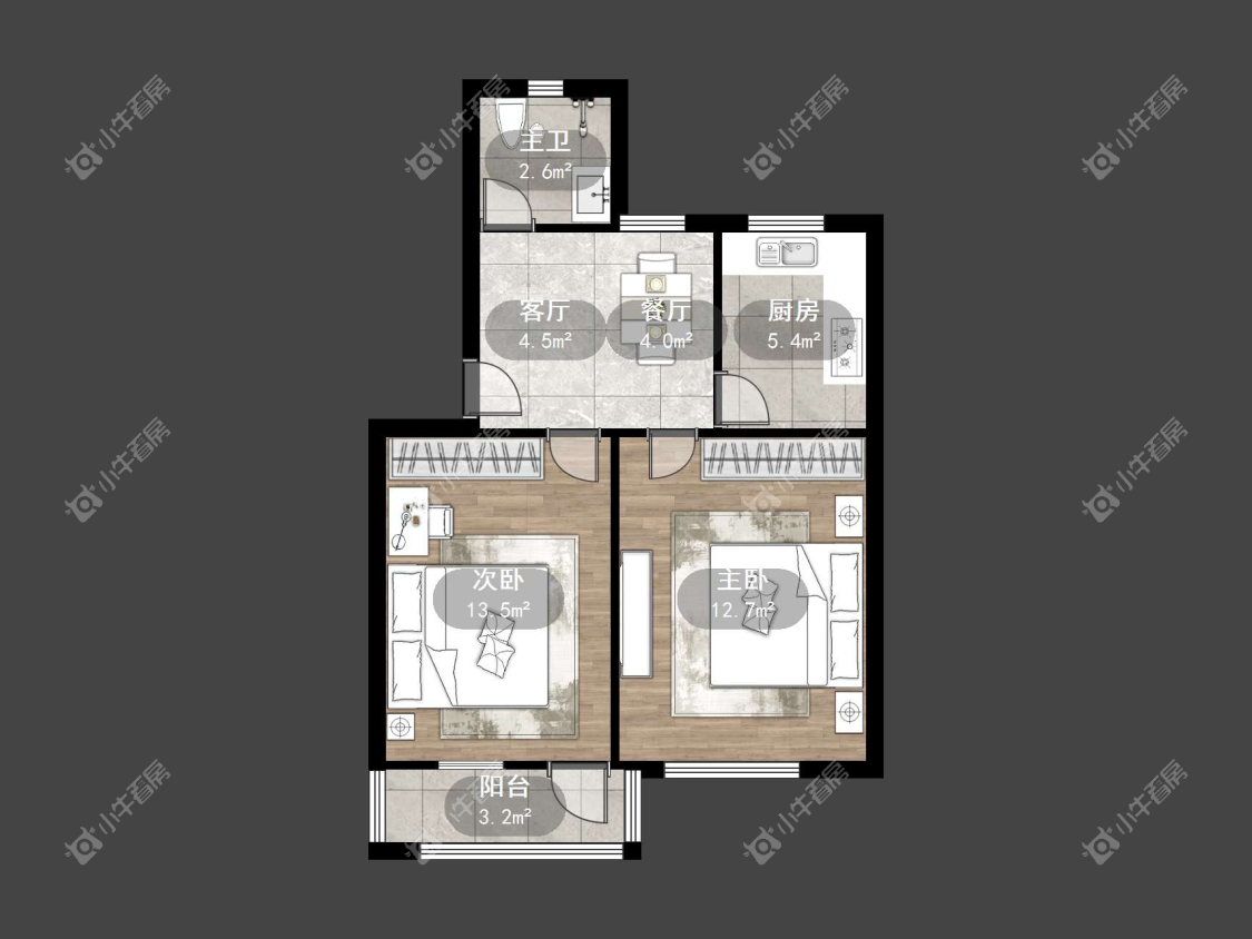 镇江阜阳新三村在售二手房源户型图_小牛看房
