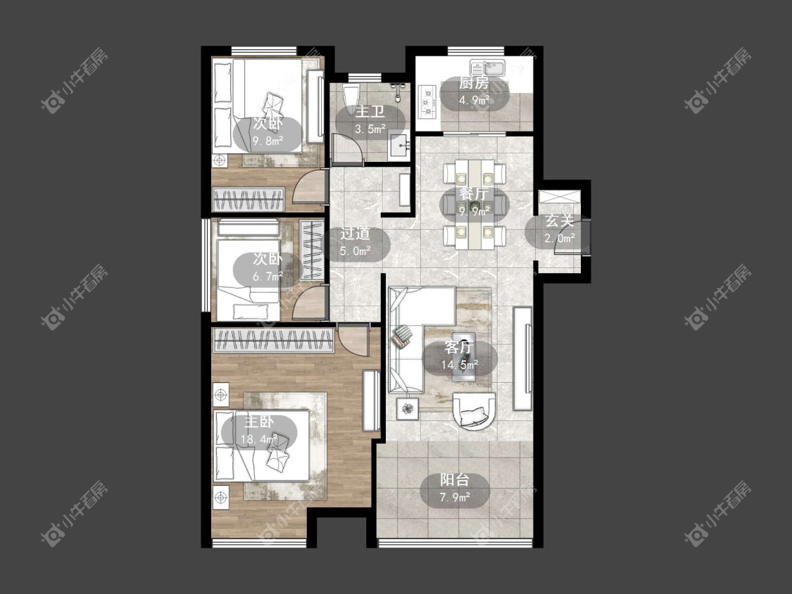 镇江上善雅苑在售二手房源户型图_小牛看房