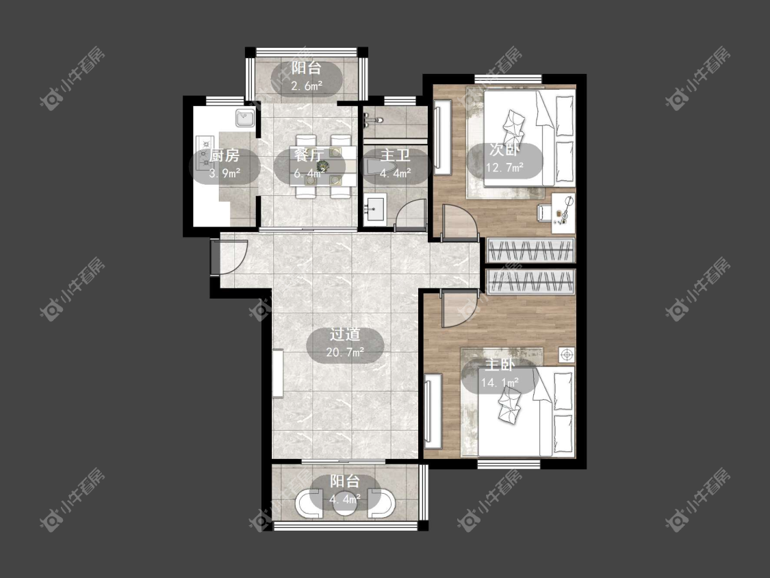 镇江缇香花园二期在售二手房源户型图_小牛看房