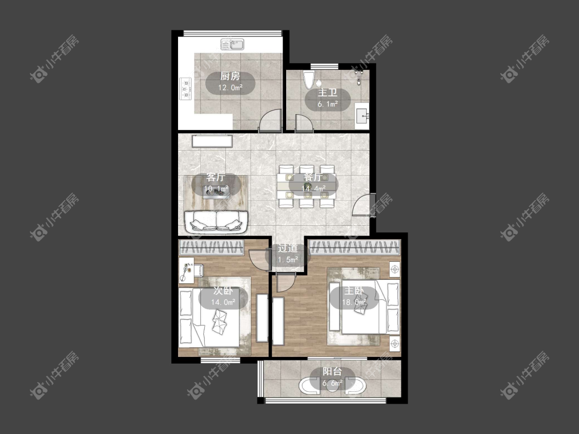 镇江新世纪花园（丹阳）在售二手房源户型图_小牛看房