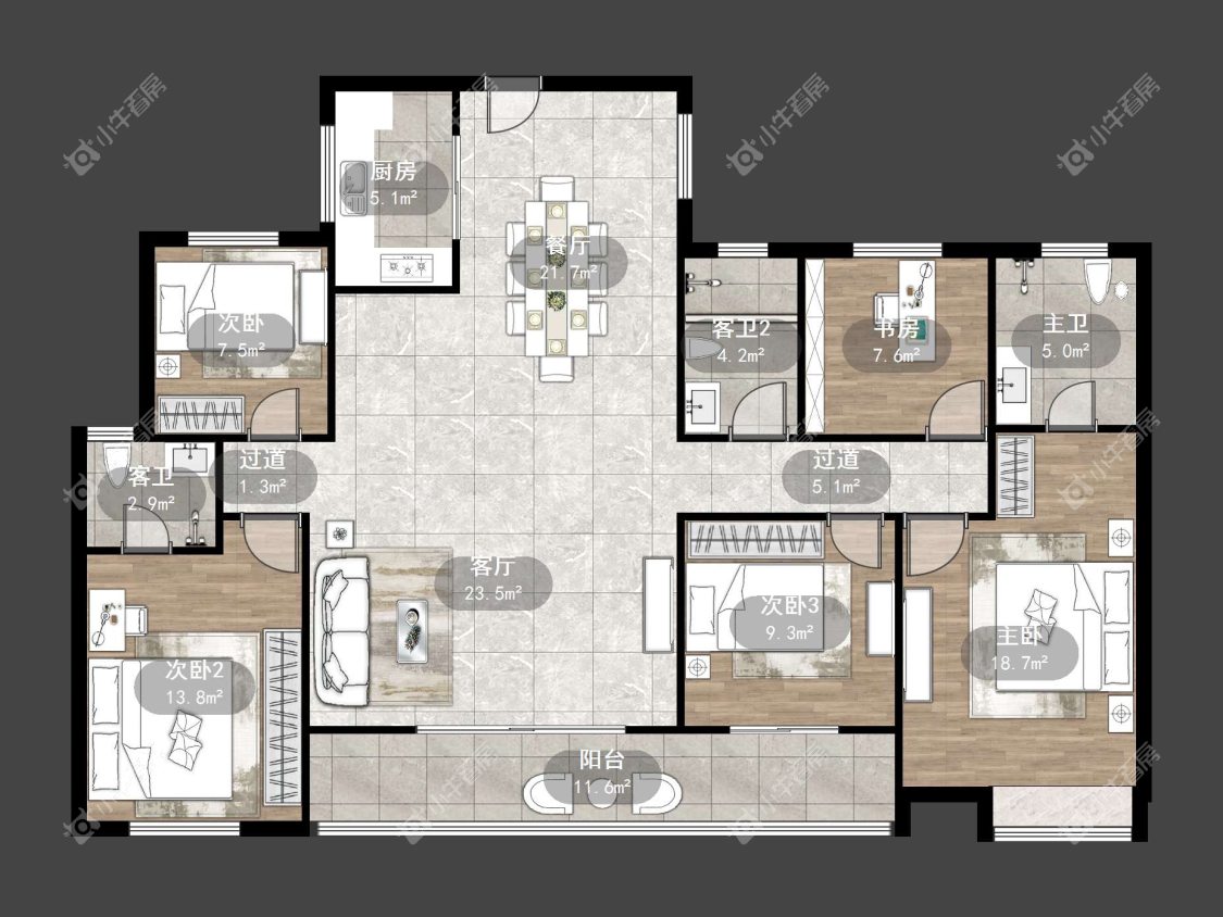 镇江中南熙悦城中南二期在售二手房源户型图_小牛看房