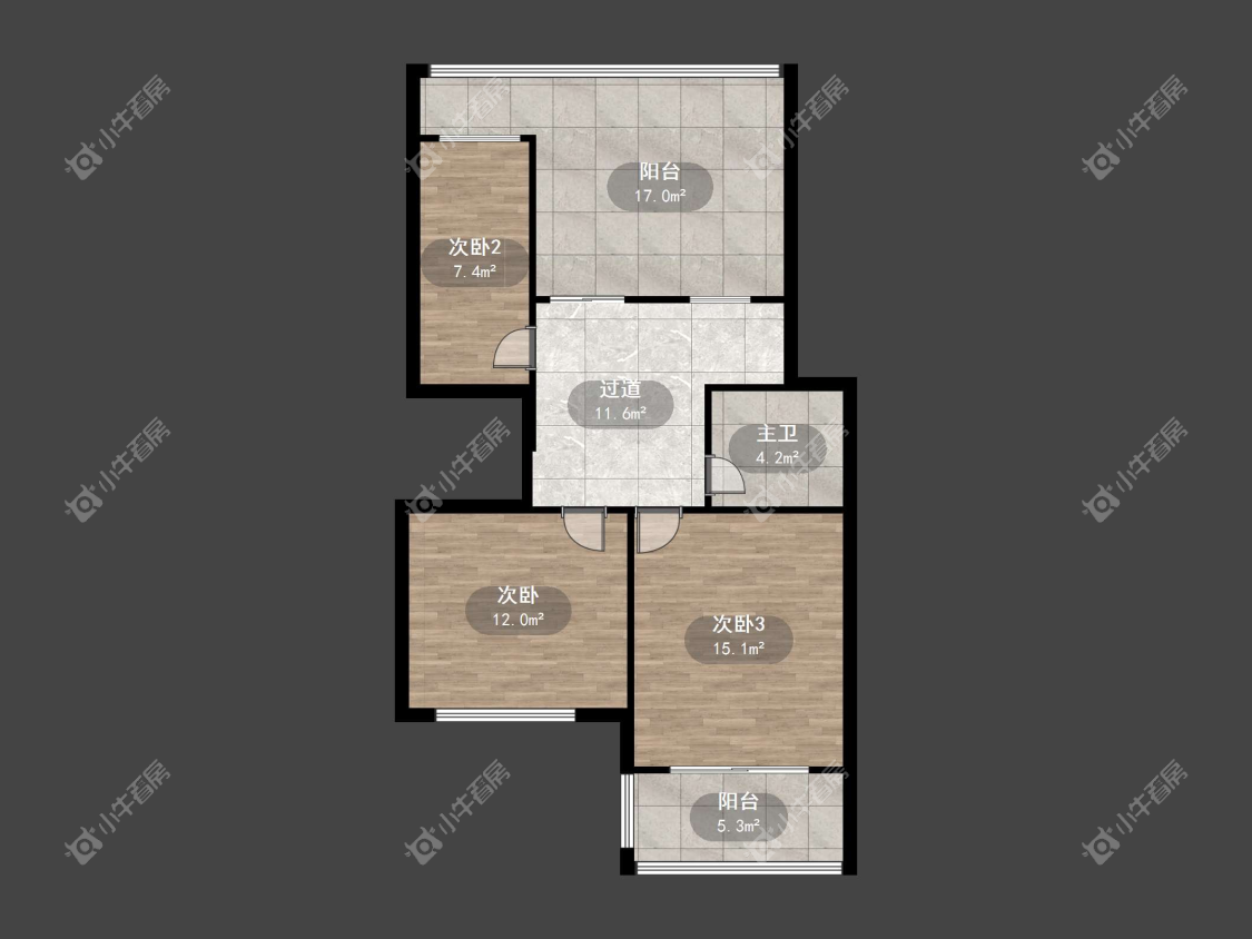 镇江江南人家在售二手房源户型图_小牛看房
