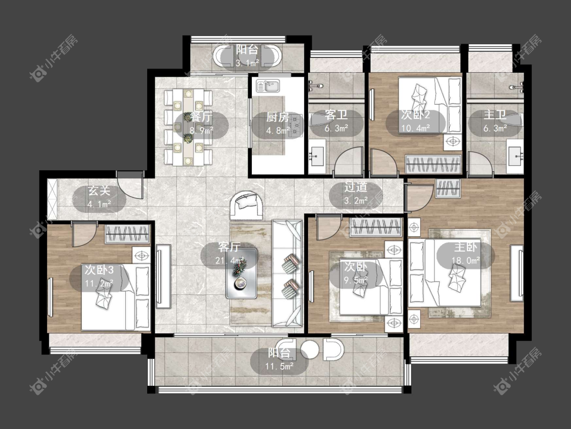 镇江凤熹台在售二手房源户型图_小牛看房