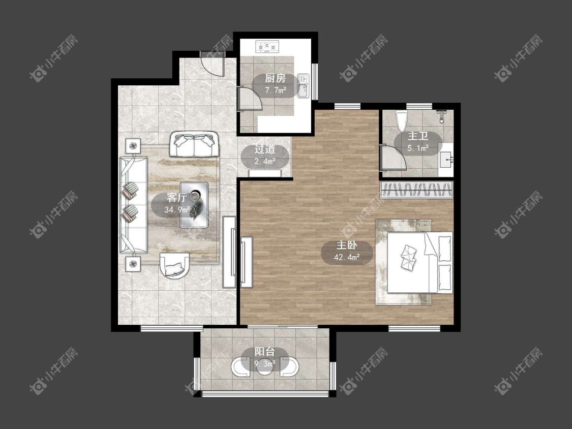 镇江国信宜和在售二手房源户型图_小牛看房