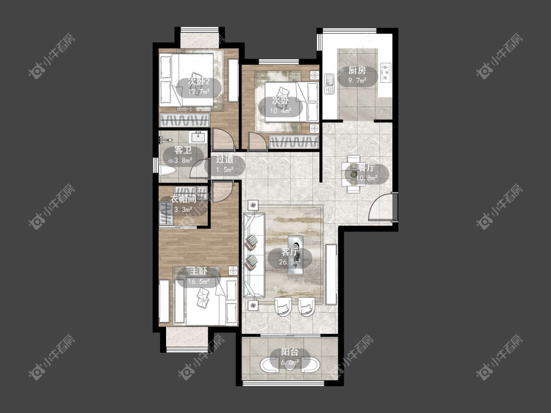 镇江金凤凰在售二手房源户型图_小牛看房
