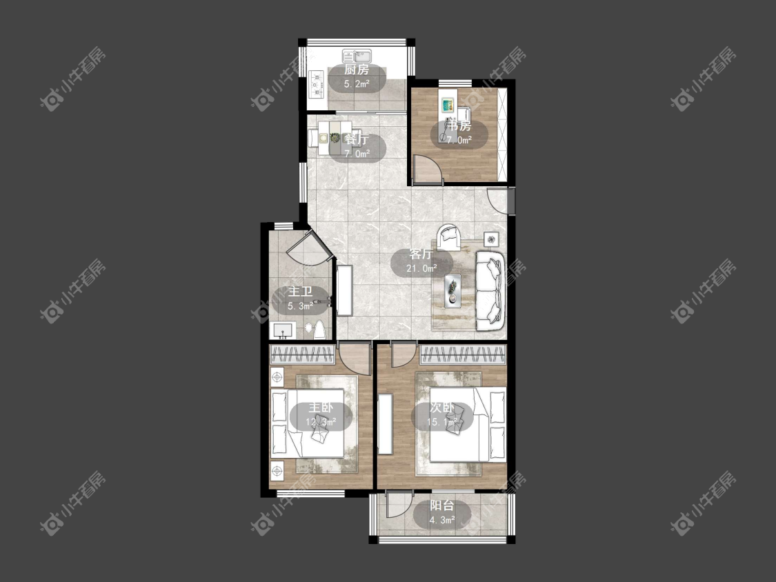 镇江东方苑在售二手房源户型图_小牛看房