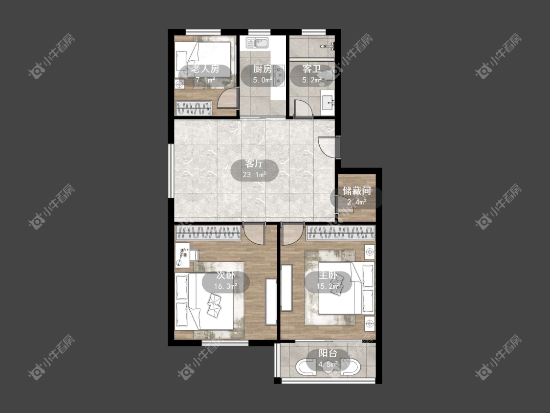 镇江丹金家园在售二手房源户型图_小牛看房