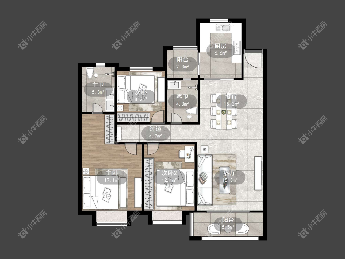 镇江大亚第一城在售二手房源户型图_小牛看房