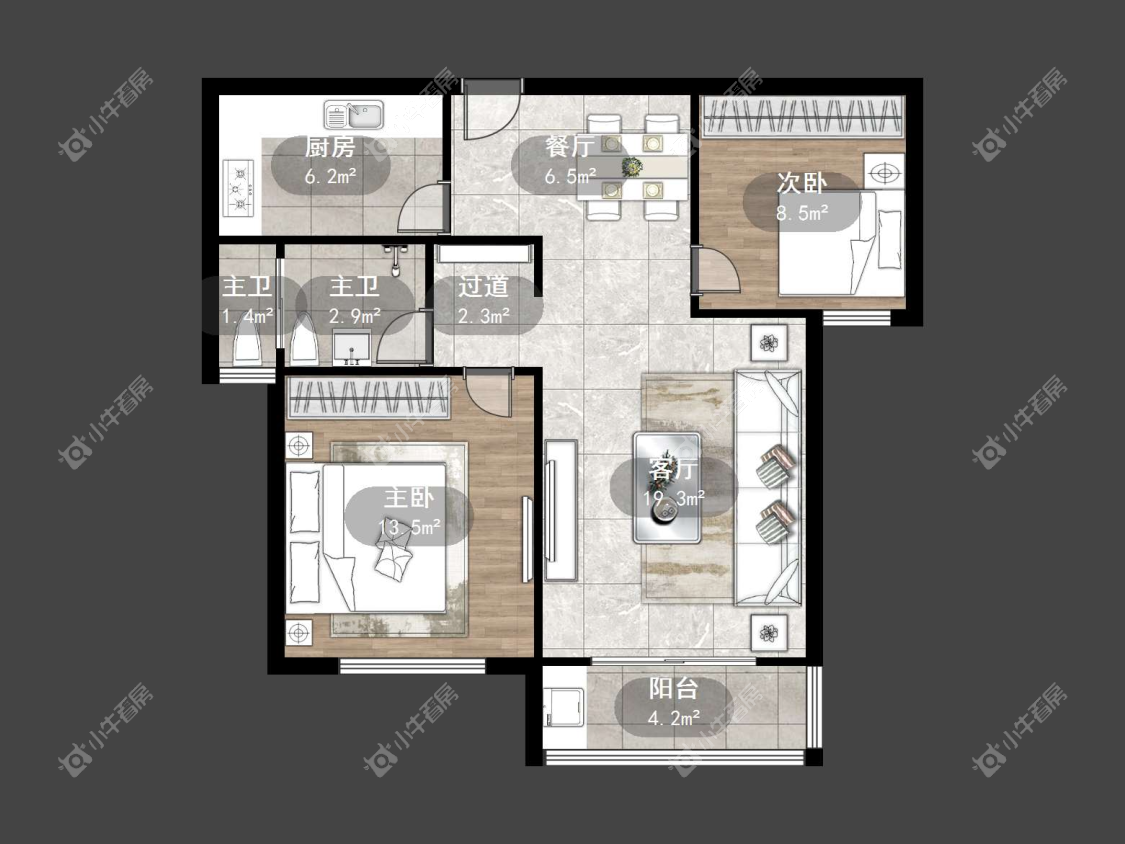 镇江众悦华城在售二手房源户型图_小牛看房