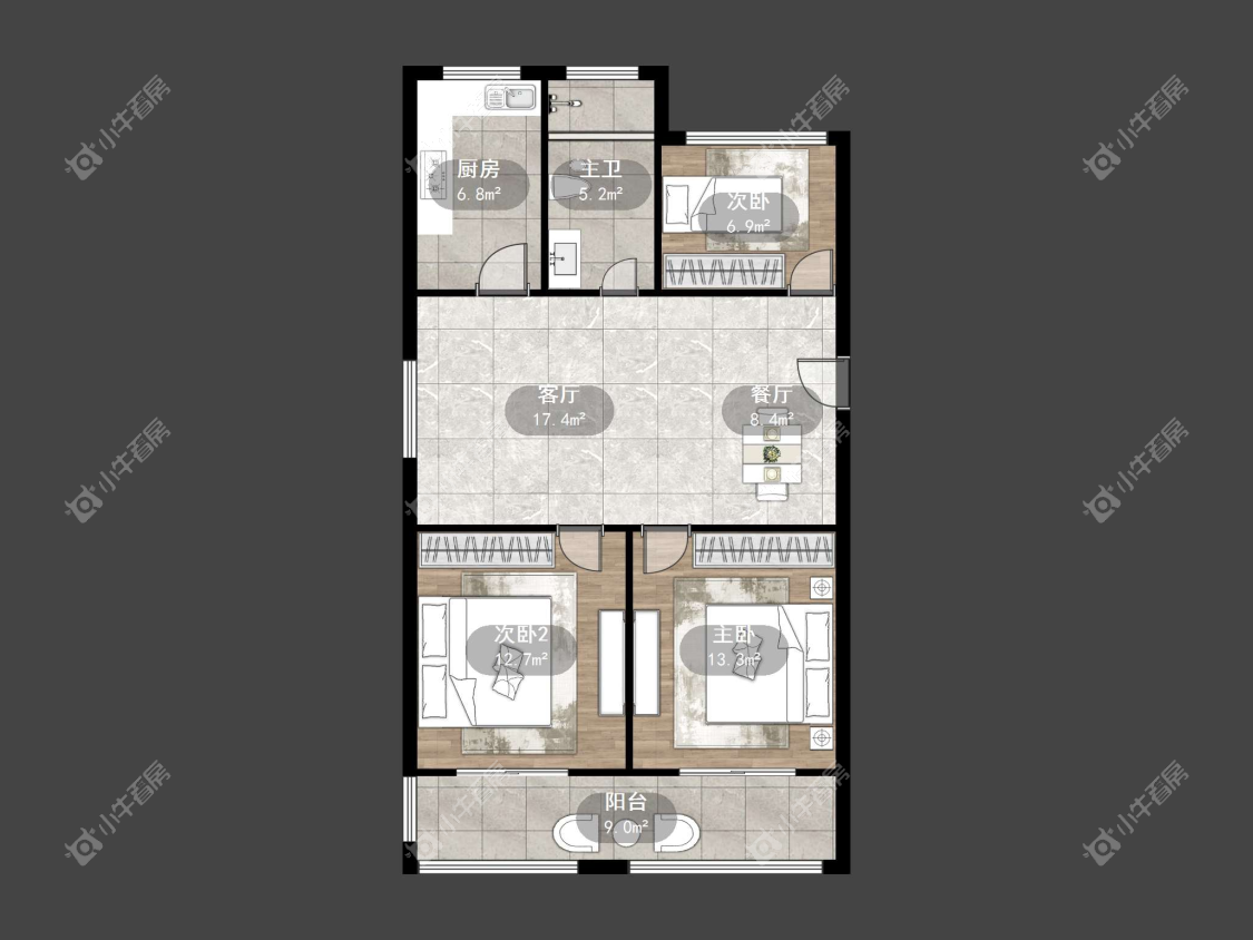 镇江不夜城在售二手房源户型图_小牛看房