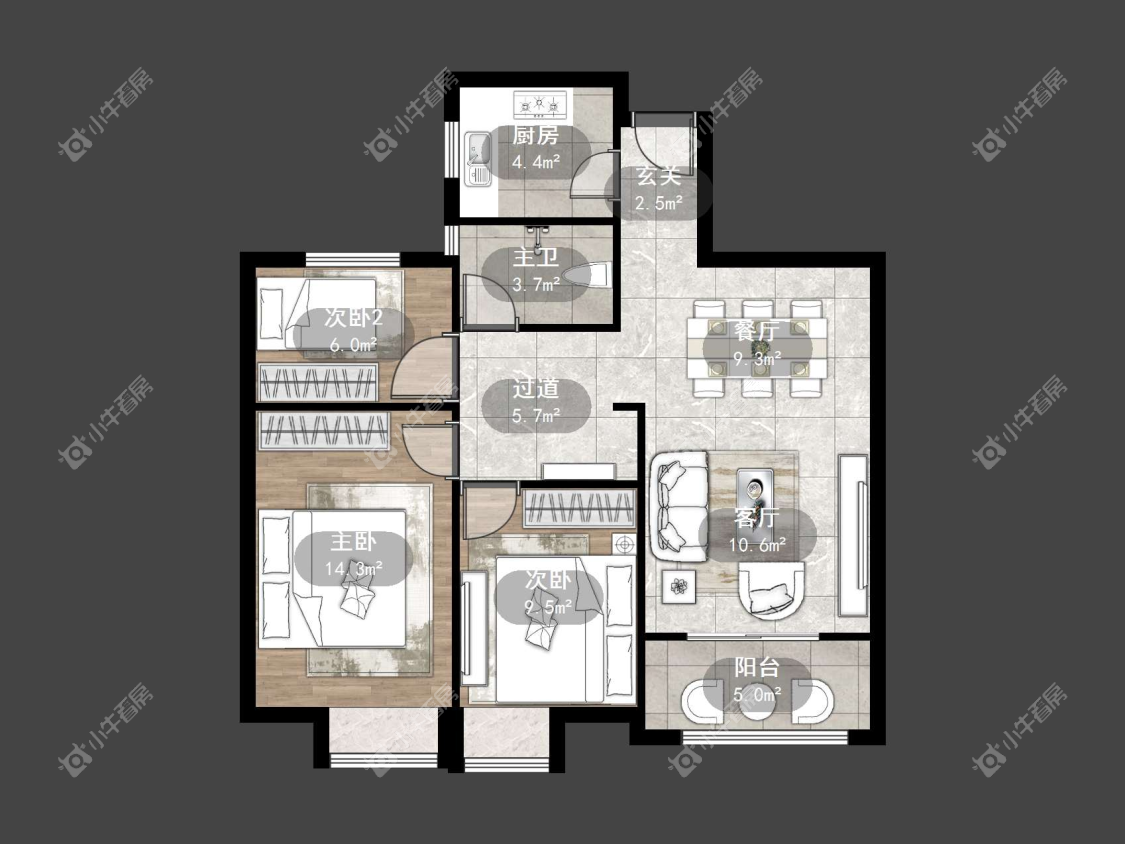 镇江国信宜和在售二手房源户型图_小牛看房