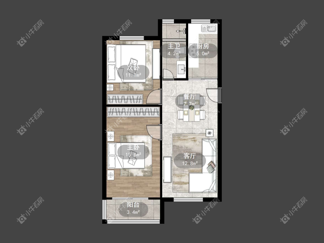镇江海会新村在售二手房源户型图_小牛看房