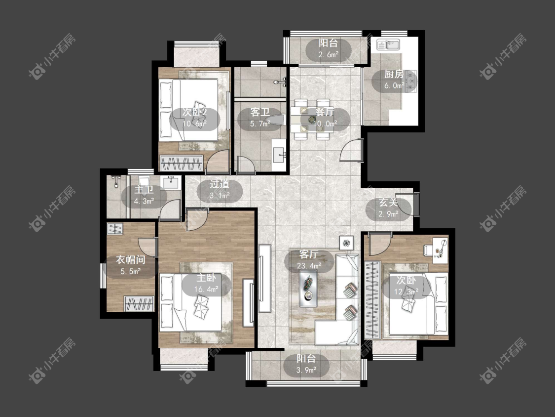 镇江江南人家在售二手房源户型图_小牛看房