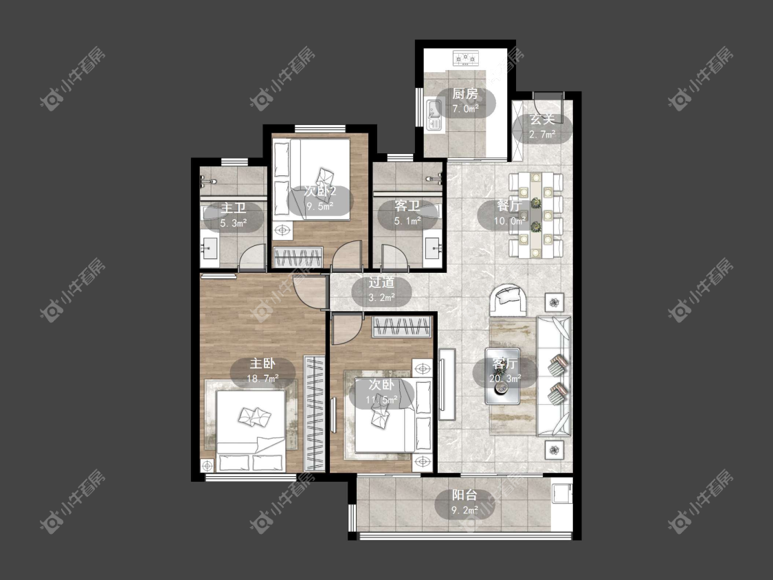镇江万善上院在售二手房源户型图_小牛看房