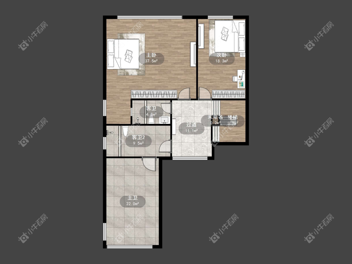 镇江大亚第一城别墅在售二手房源户型图_小牛看房