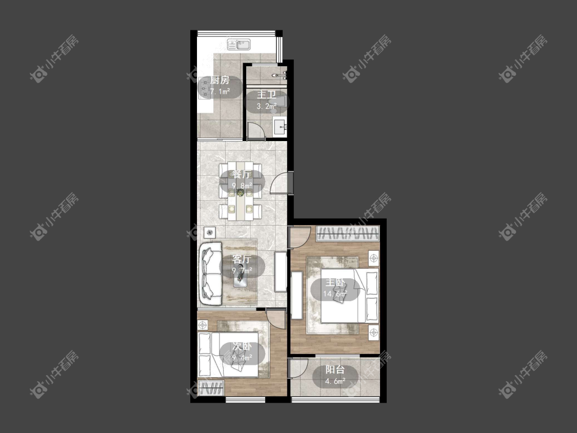 镇江云阳新村在售二手房源户型图_小牛看房