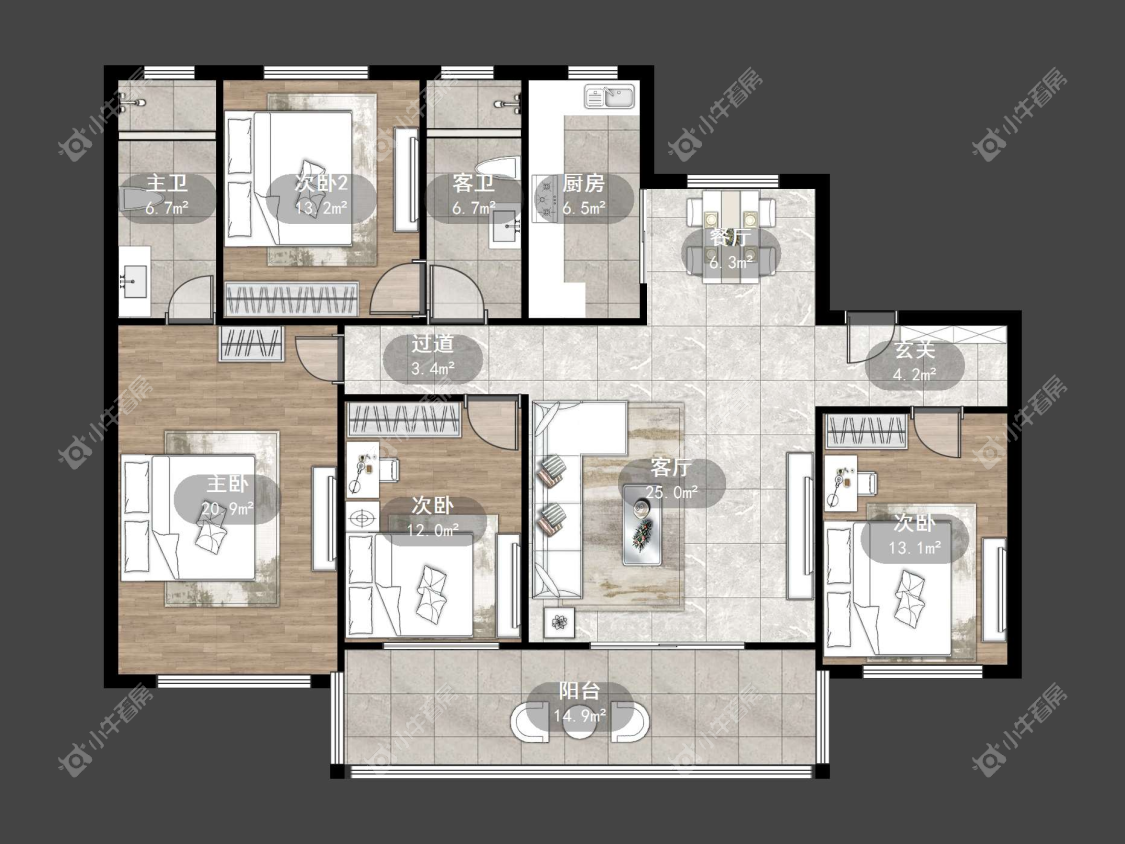 镇江天怡天瑞宸在售二手房源户型图_小牛看房