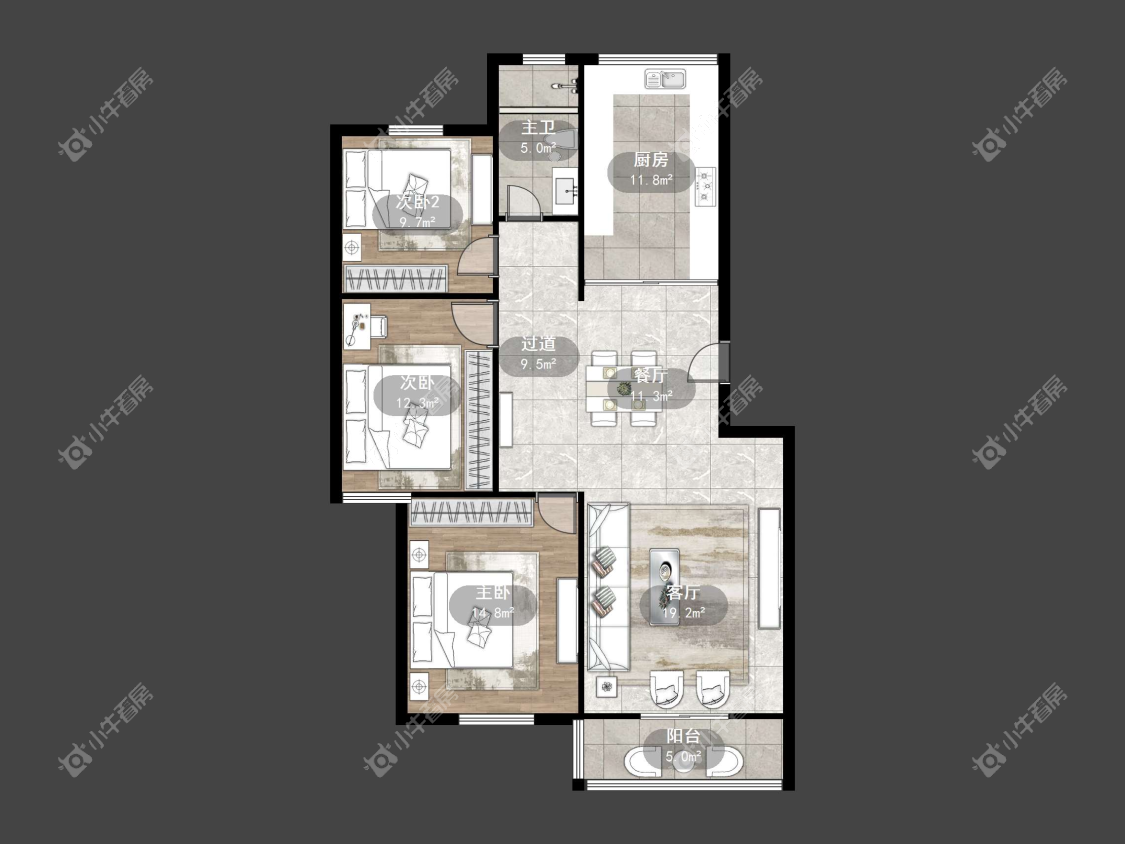 镇江金凤凰在售二手房源户型图_小牛看房