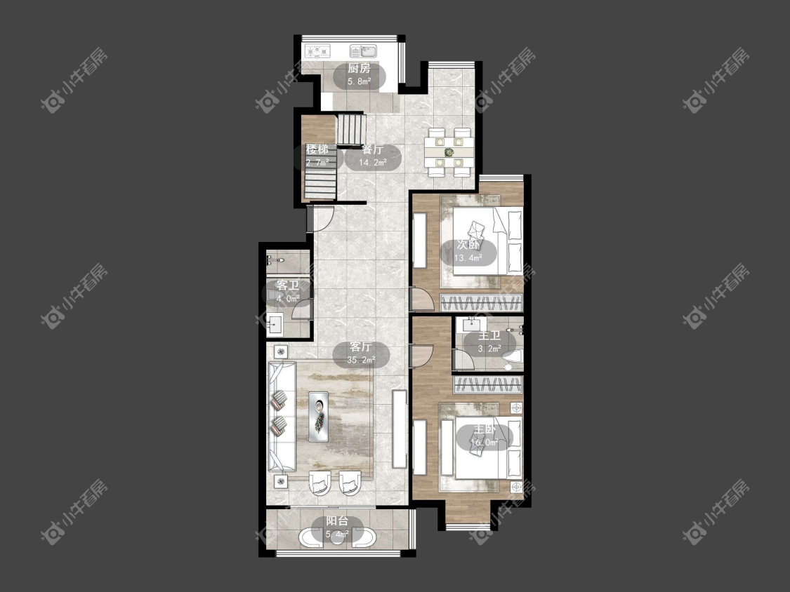 镇江凤翔花园在售二手房源户型图_小牛看房