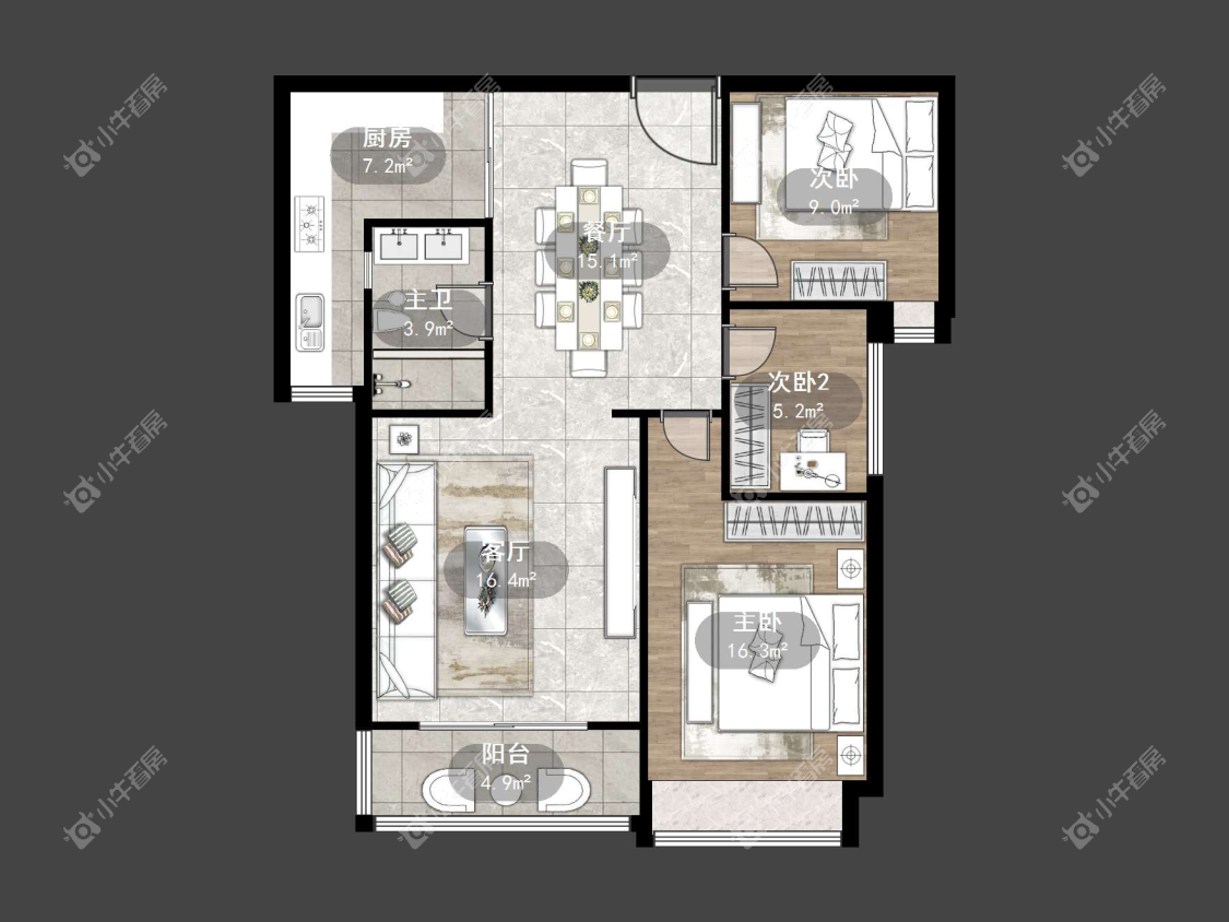 镇江凤凰国际在售二手房源户型图_小牛看房
