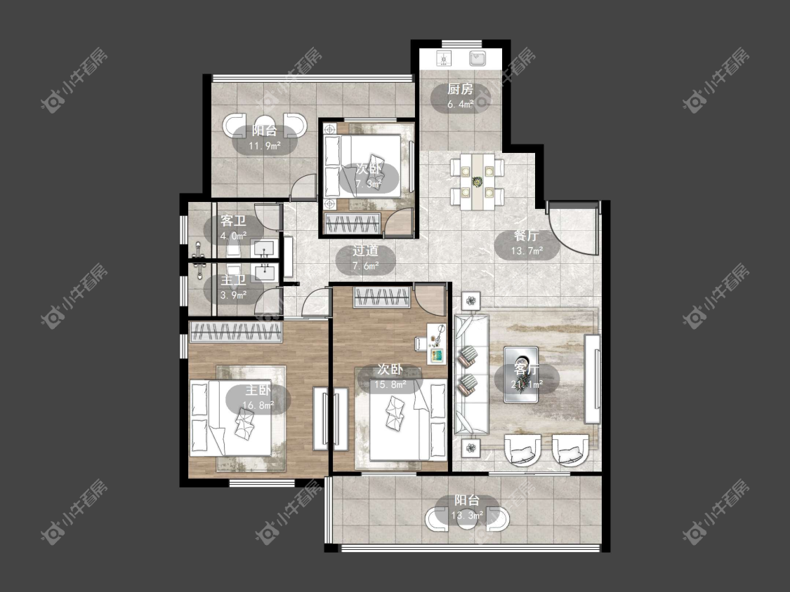 镇江天怡紫宸在售二手房源户型图_小牛看房