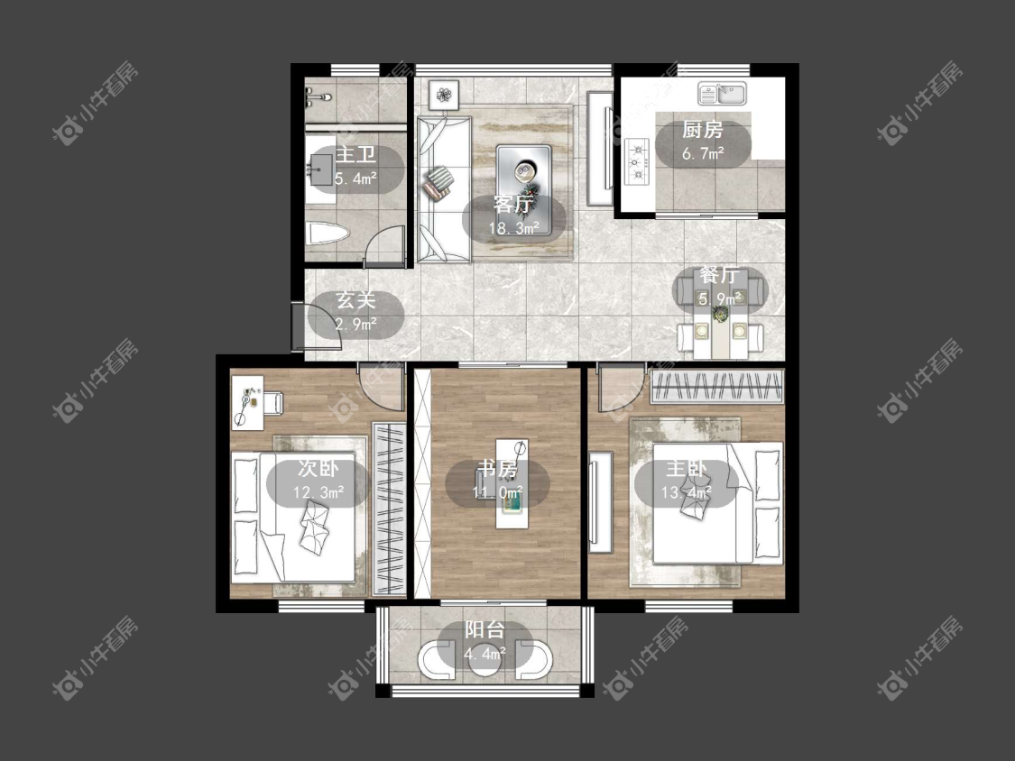 镇江丹金家园在售二手房源户型图_小牛看房