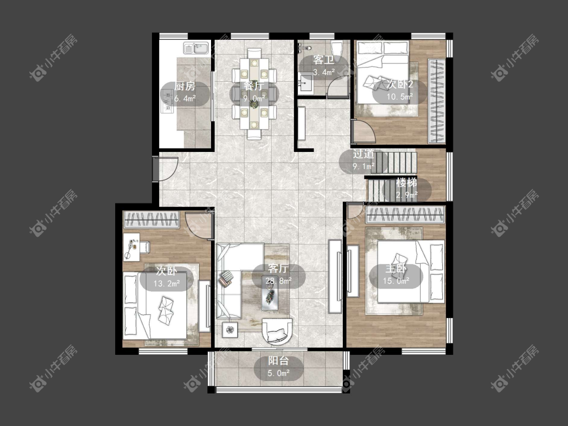 镇江香草苑在售二手房源户型图_小牛看房