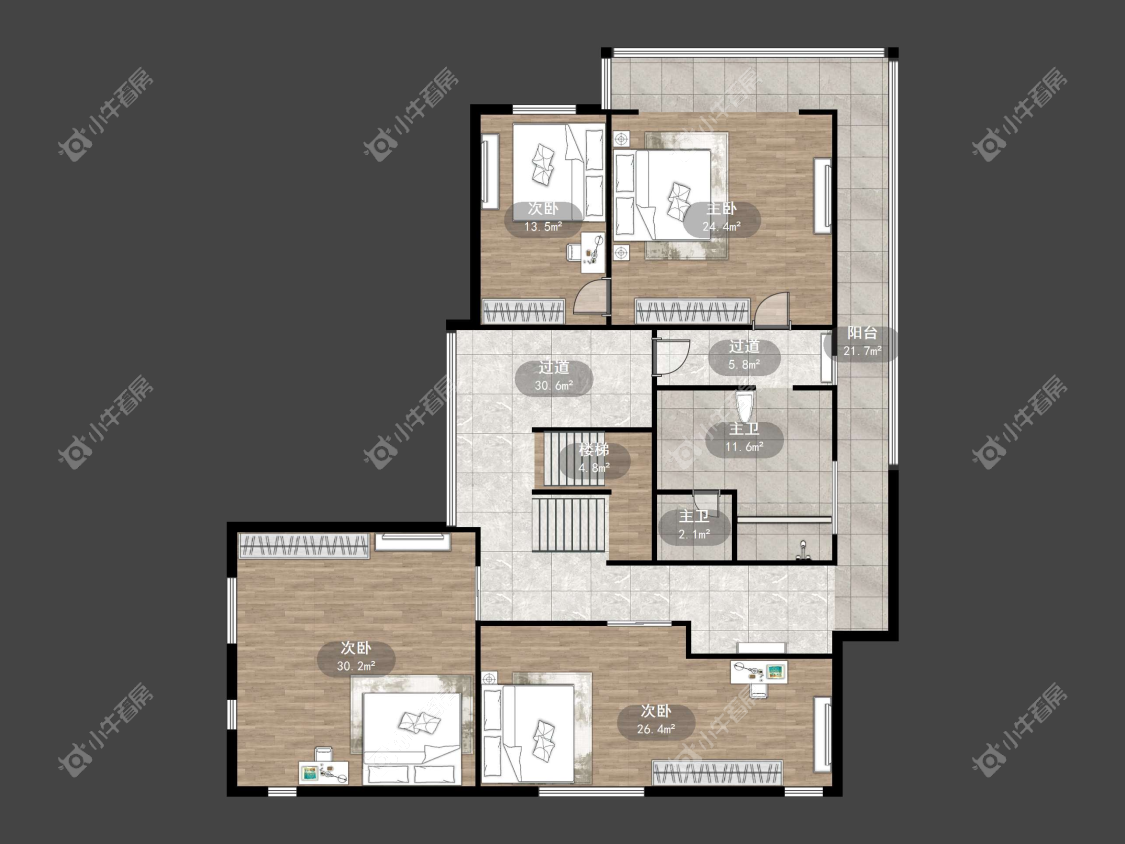 镇江白金瀚别墅在售二手房源户型图_小牛看房